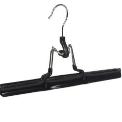 Cintre à pince en métal noir x 2