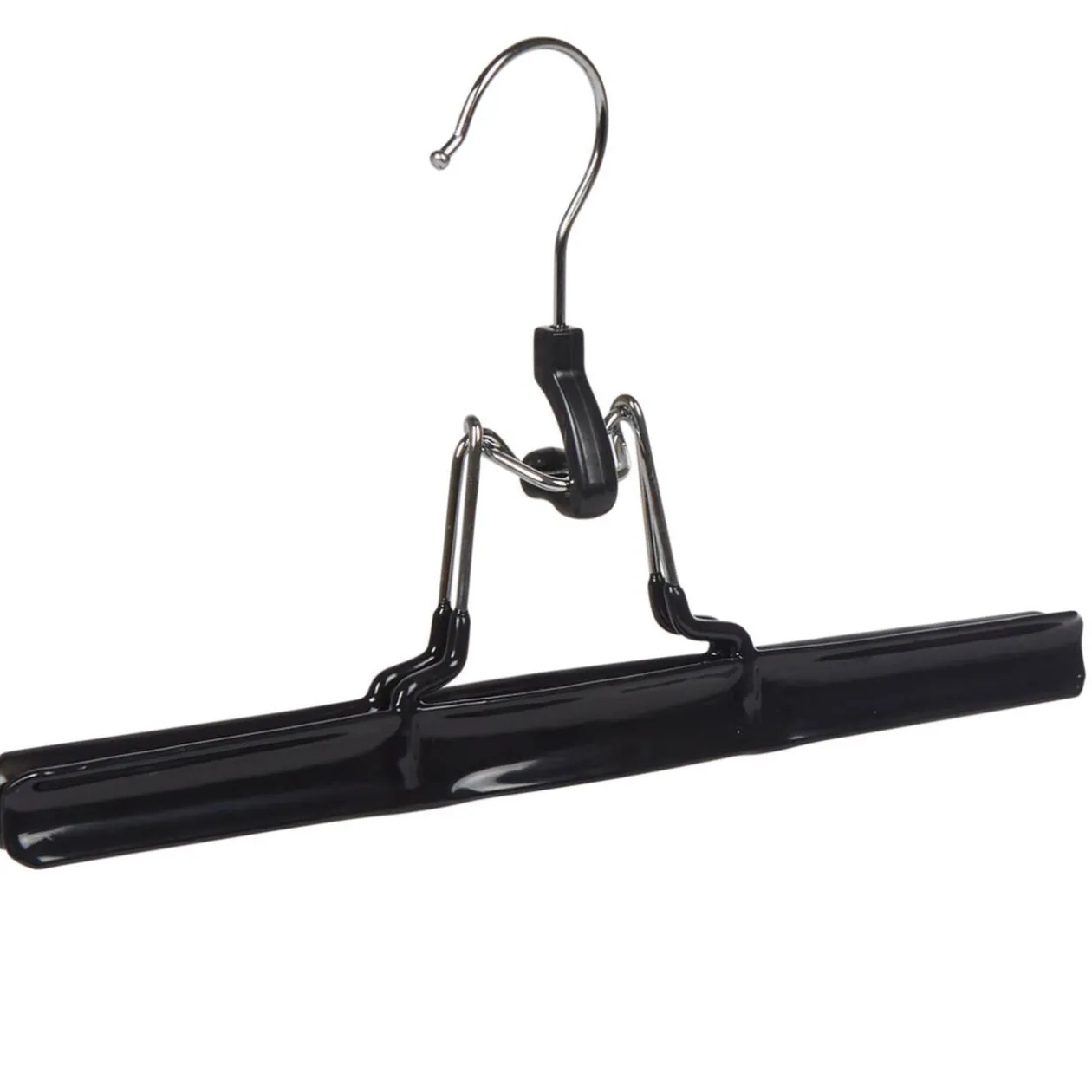 Cintre à pince en métal noir x 2