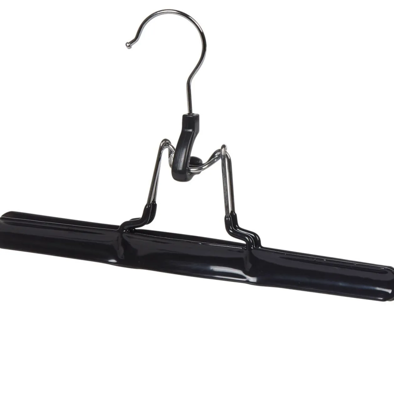 Cintre à pince en métal noir x 2