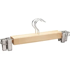 Cintre à pinces en bois x3