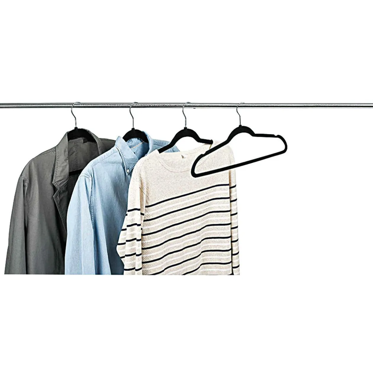 Cintre abs et velours noir x 30