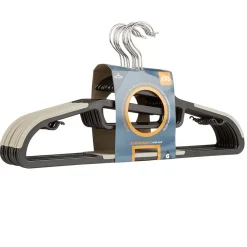 Cintre antidérapant gris bleu x10