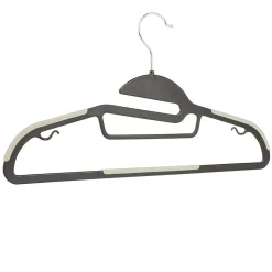 Cintre antidérapant gris bleu x10