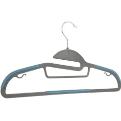 Cintre antidérapant noir gris x10