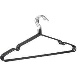 Cintre antiglisse acier revêtement plastique noir x5