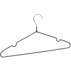 Cintre antiglisse acier revêtement plastique noir x5