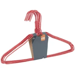 Cintre en métal rouge x10