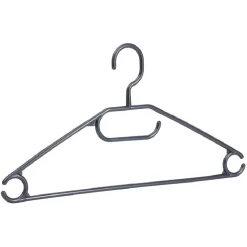 Cintre en plastique noir x8