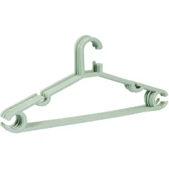 Cintre en plastique vert x5 - L38,5xH17cm