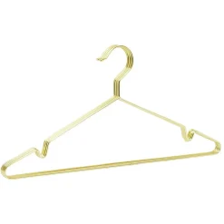 Cintre métal jaune doré x5