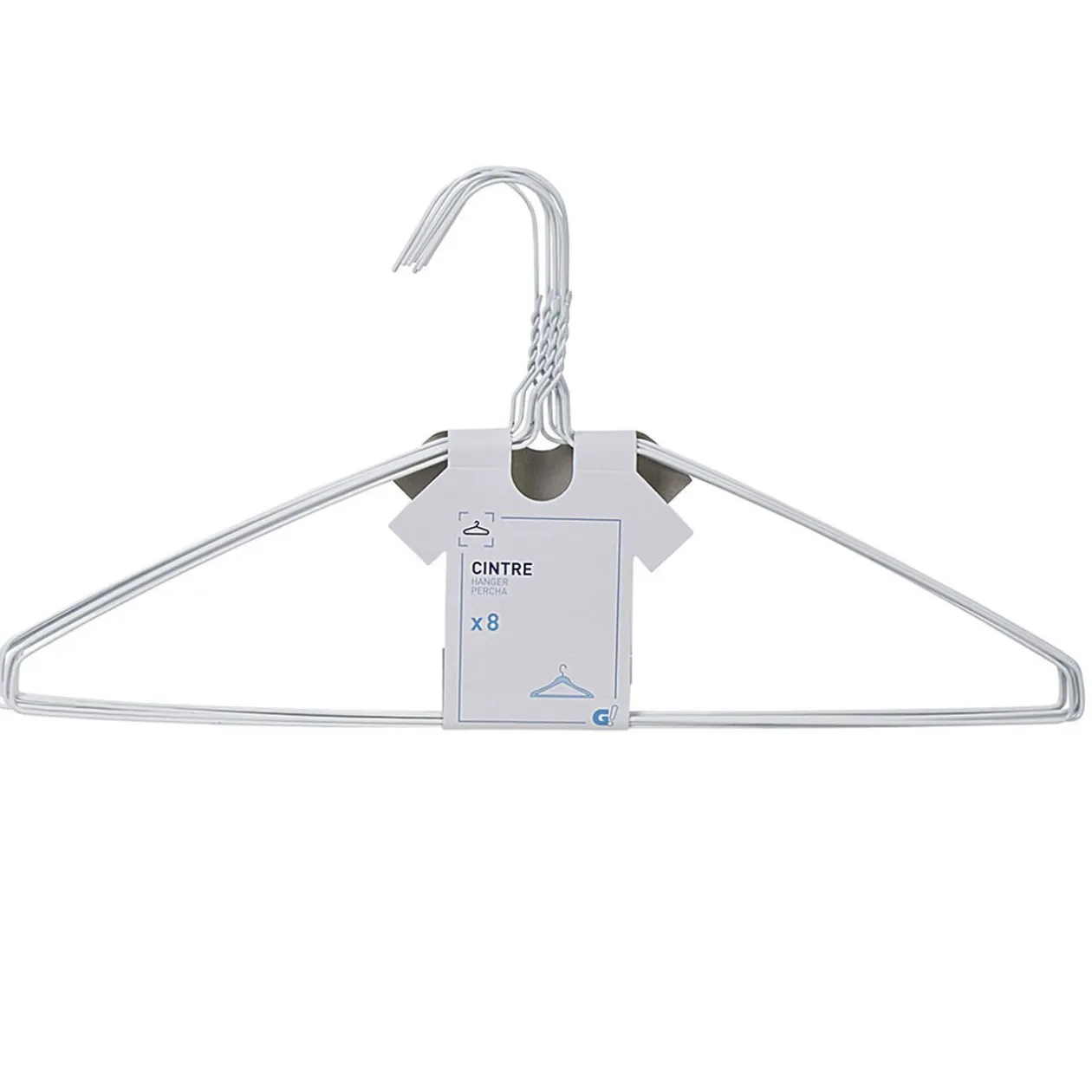 Cintre métallique coloré x8