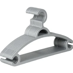 Cintre plastique gris x10