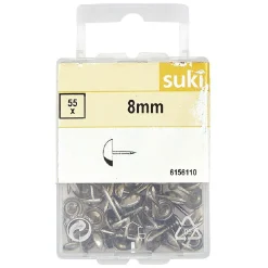 Clou tapissier 8mm acier nickelé x55