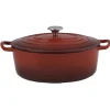 Cocotte en fonte rouge ø 32 cm