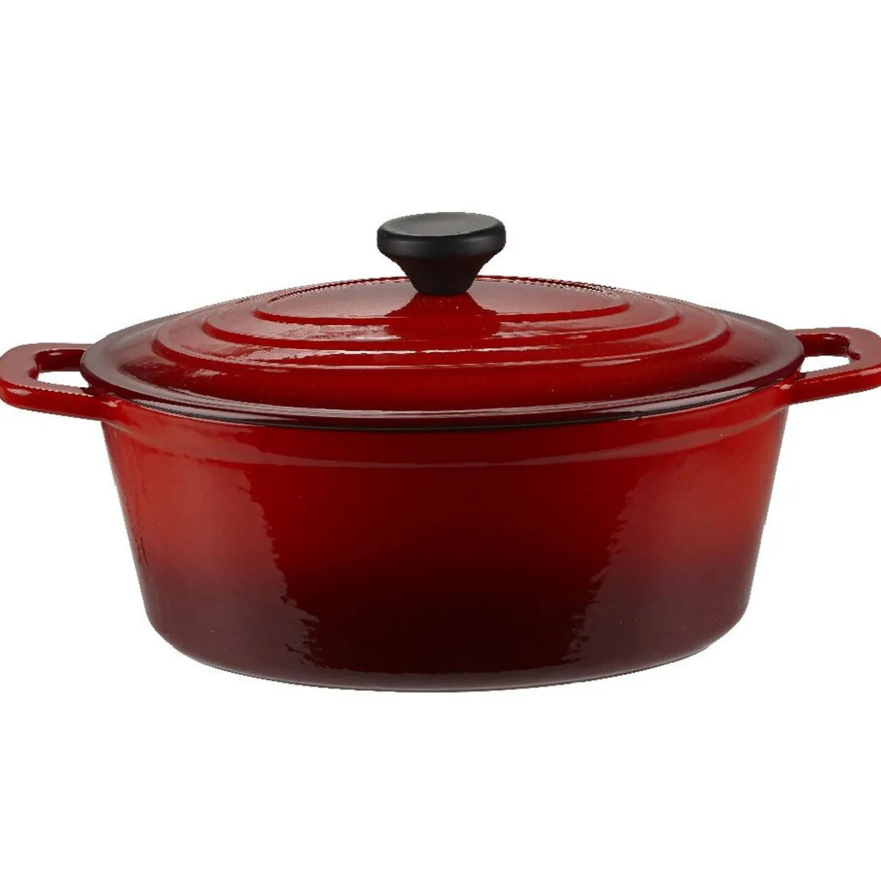 Cocotte fonte rouge et noir
