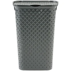 Coffre à linge design diamant