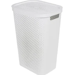 Coffre à linge 60L blanc