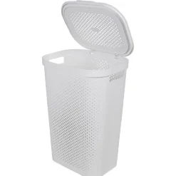 Coffre à linge 60L blanc