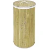 Coffre à linge rond en bambou 57L