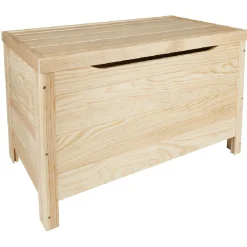 Coffre bois pin massif à monter soi-même grand modèle