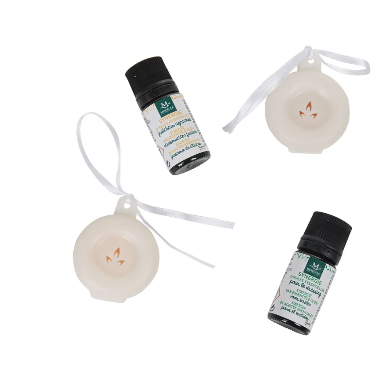 Coffret 2 diffuseurs galets et 2 huiles essentielles
