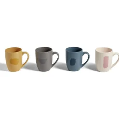 Coffret 4 mug faïence 35cl