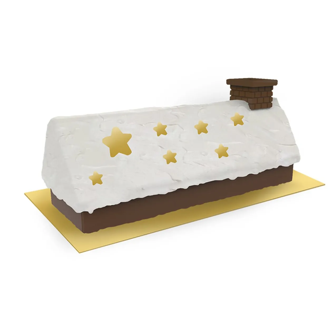 Coffret création de bûche de Noël chaumière
