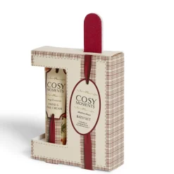 Coffret crème pour les mains cannelle et orange avec lime à ongles