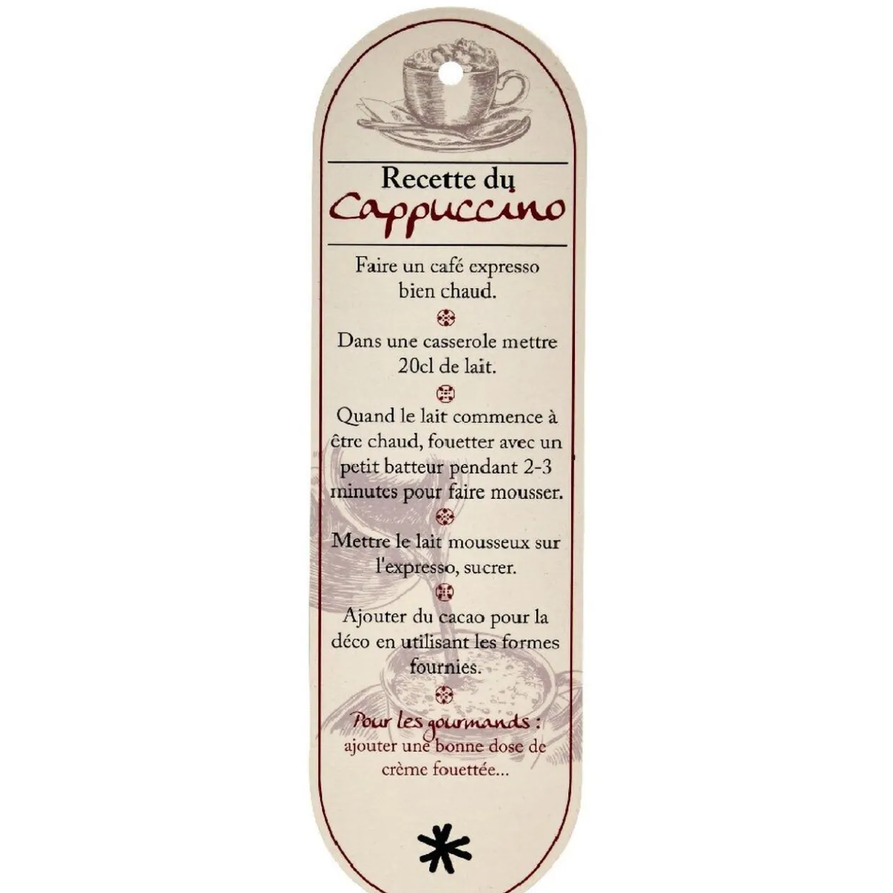 Coffret "Fan de cappuccino" 5 pièces