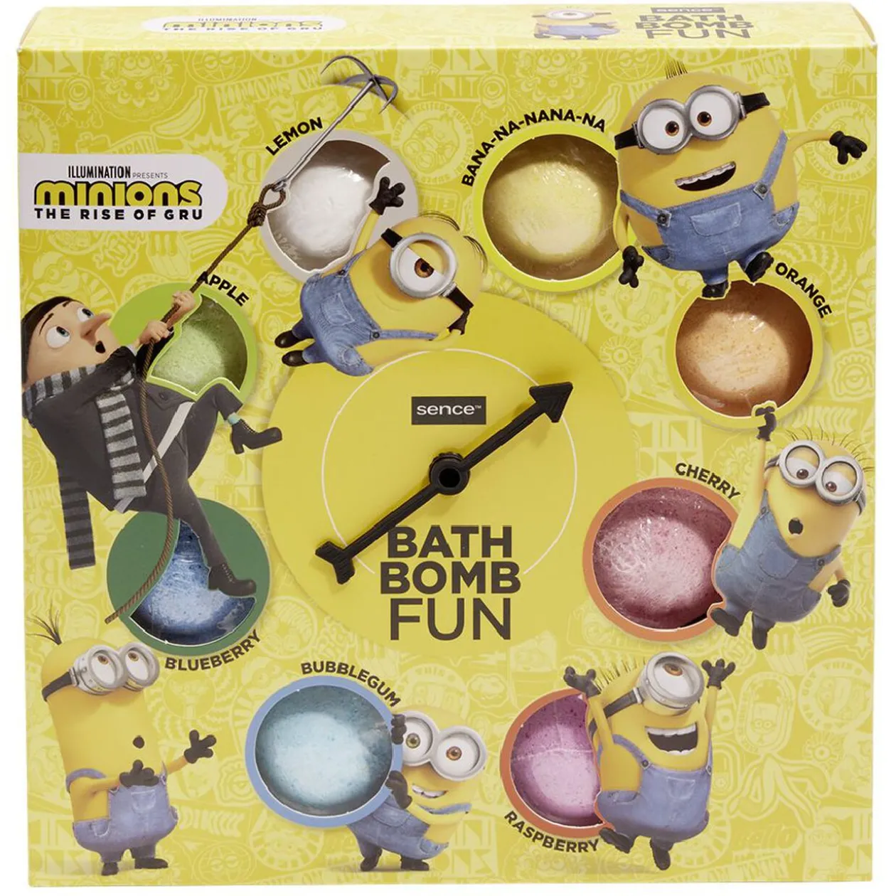 Coffret Minion bombe de bain 45g x8