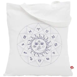 Coffret mug 330ml et tote bag signe du zodiaque blanc et violet