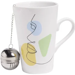 Coffret mug XL en porcelaine avec cuillère