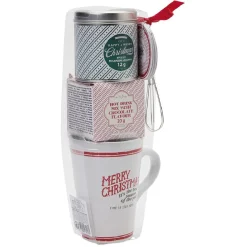 Coffret mug XXL avec boisson et biscuits Noël Traditionnel