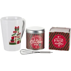 Coffret Mug XXL avec boisson et gourmandises Noël tradition