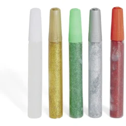 Colle colorée pailletée 10ml x5