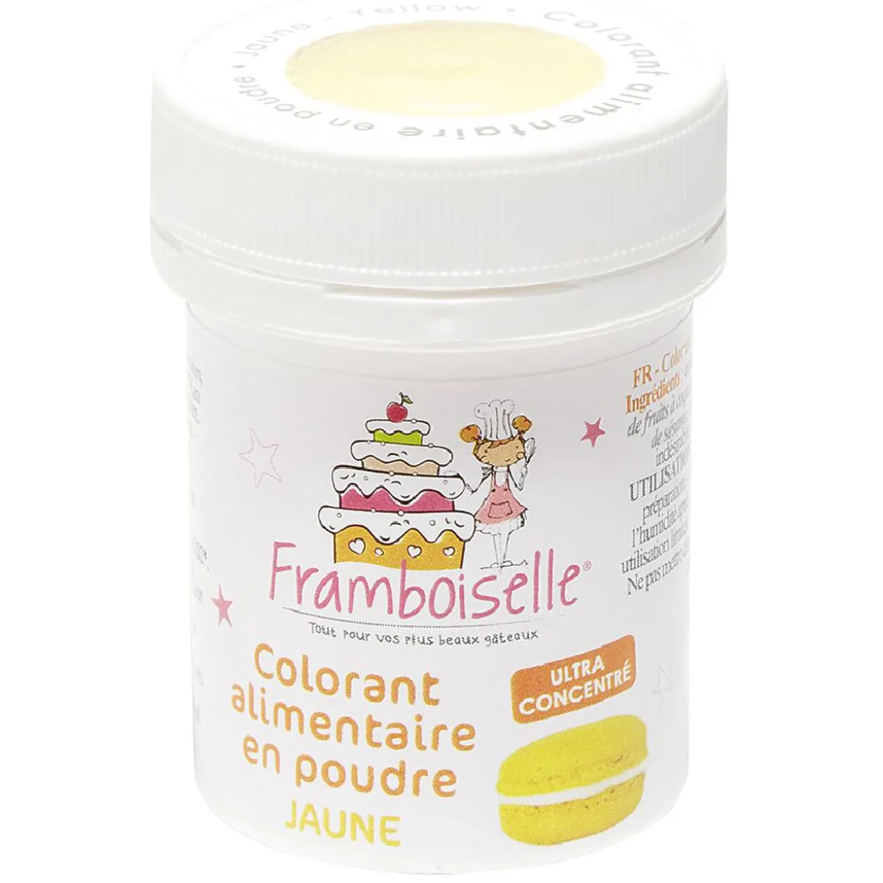 Colorant alimentaire en poudre jaune