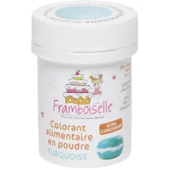 Colorant alimentaire en poudre turquoise