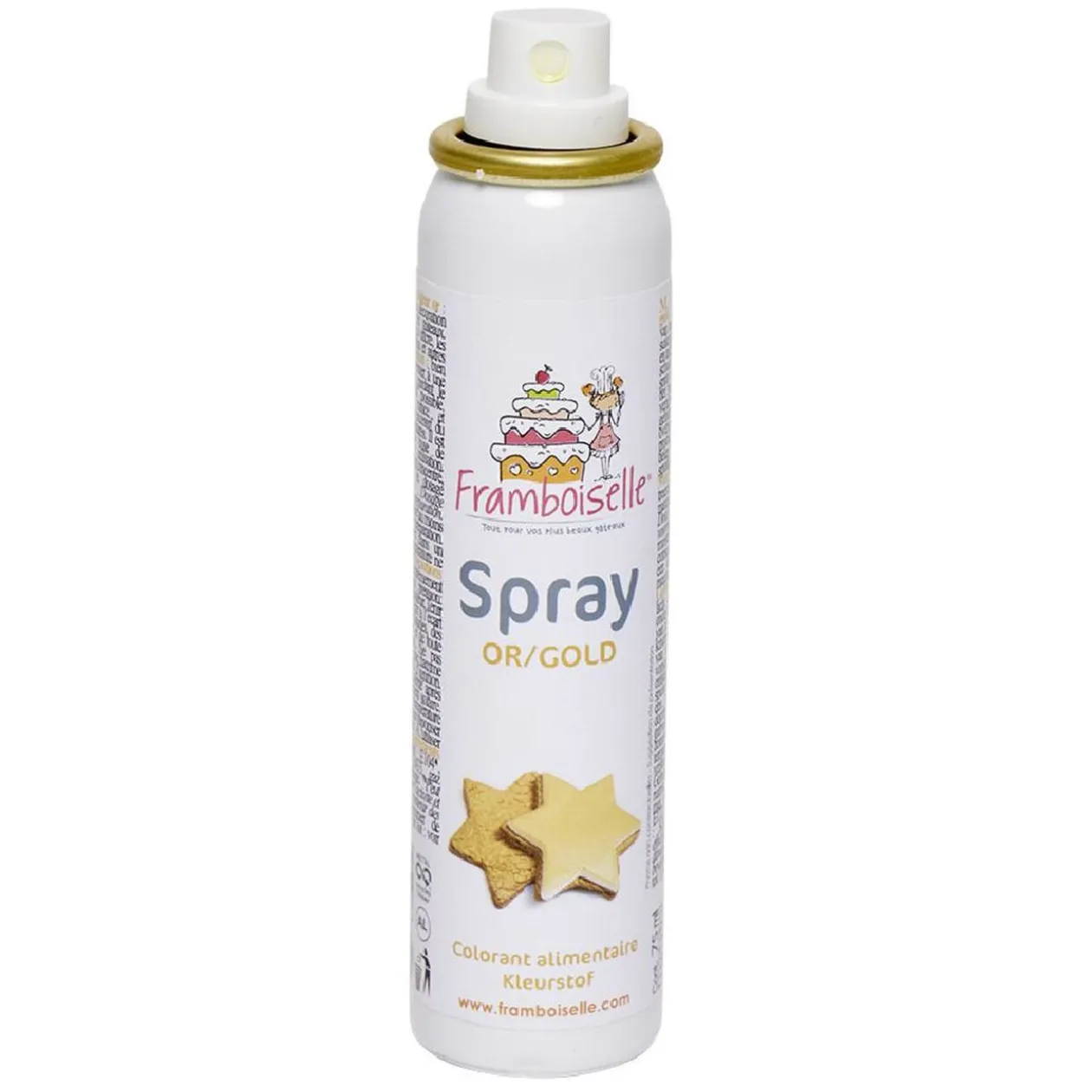 Colorant alimentaire spray doré 75 ml