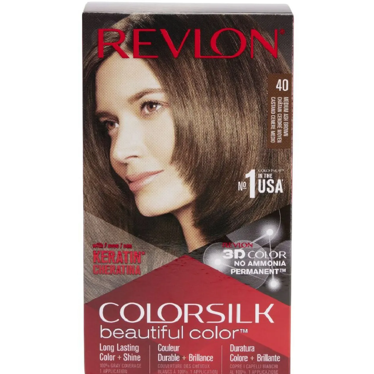 Coloration cheveux Chatain cendré moyen 40 Revlon