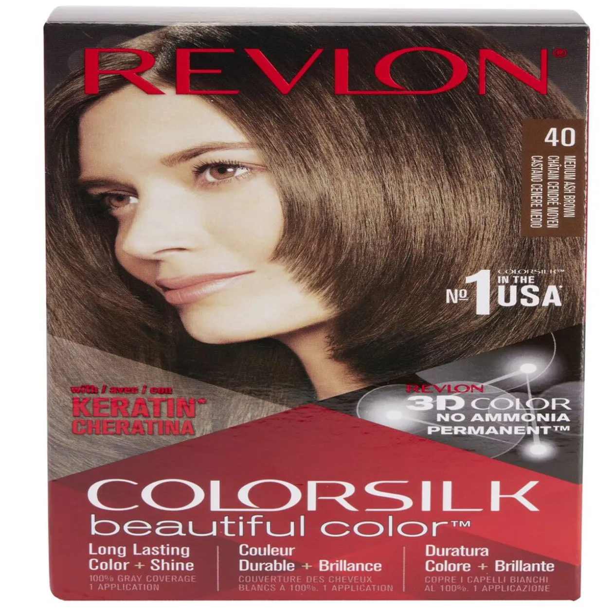Coloration cheveux Chatain cendré moyen 40 Revlon