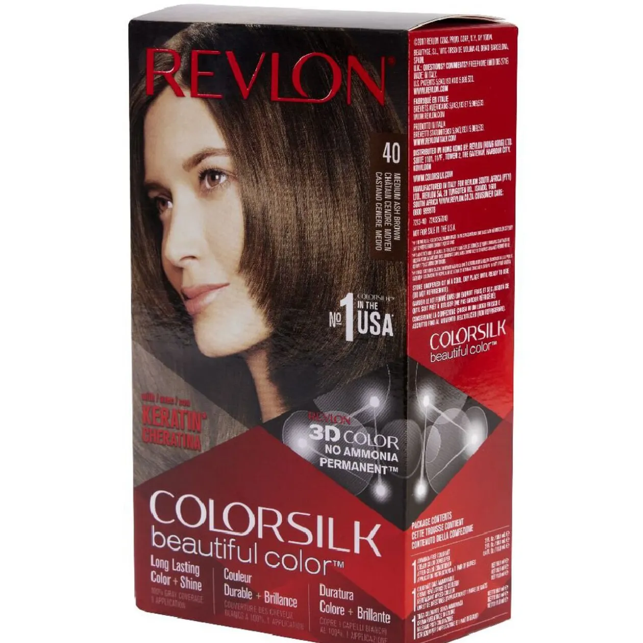 Coloration cheveux Chatain cendré moyen 40 Revlon