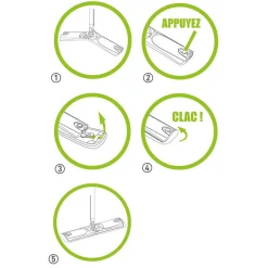 Combiné Wash Easy Paul Masquin vert balai plat