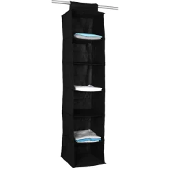 Compartiment pour vêtements à suspendre noir x6
