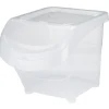 Containers transparents avec couvercle 40 L x3
