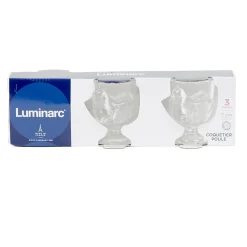 Coquetier Luminarc design poule transparent x3