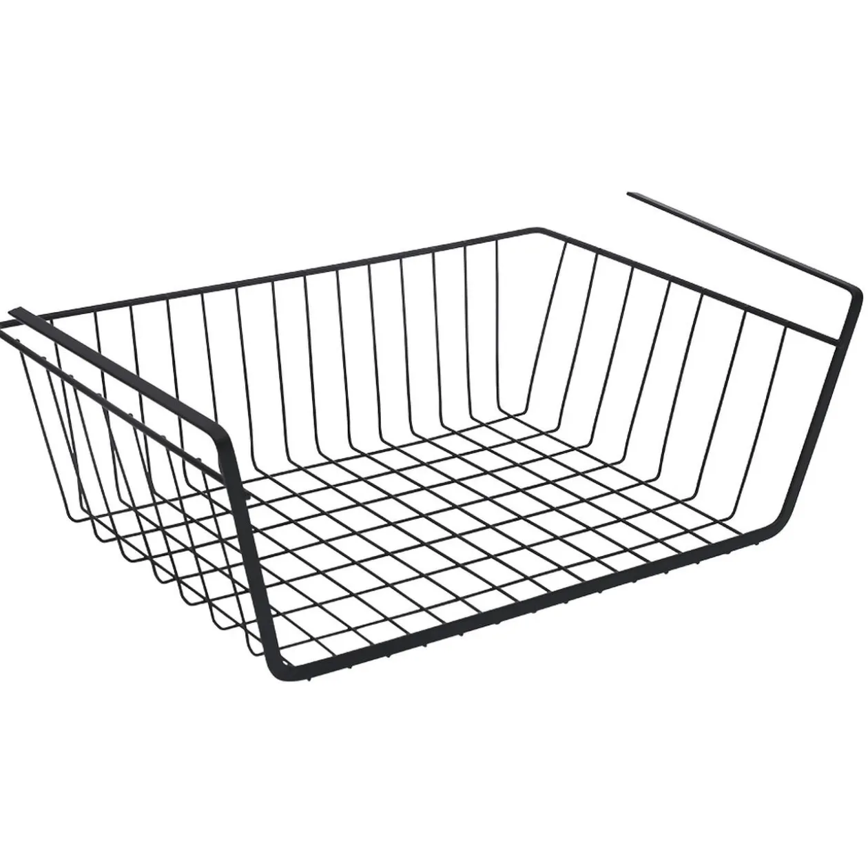 Corbeille à suspendre métal noir x2