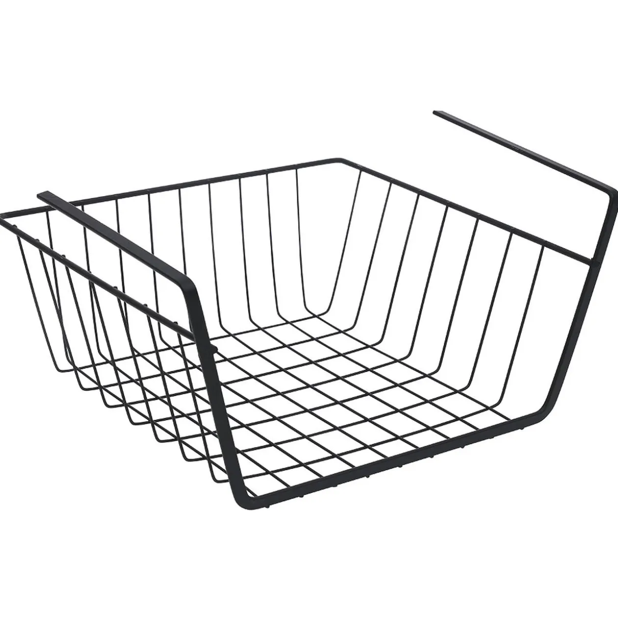 Corbeille à suspendre métal noir x2