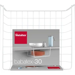 Corbeille blanche à suspendre Metaltex