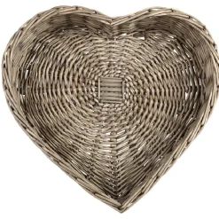 Corbeille coeur en osier