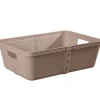 Corbeille de rangement 3 L taupe Classy Storebox